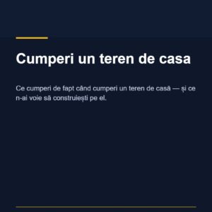 Coperta ghidului Cumperi un teren de casa