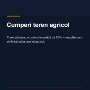 Coperta ghidului Cumperi teren agricol