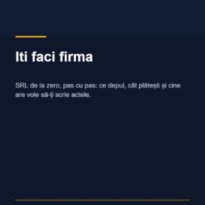 Coperta ghidului Iti faci firma