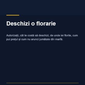 Coperta ghidului Deschizi o florarie