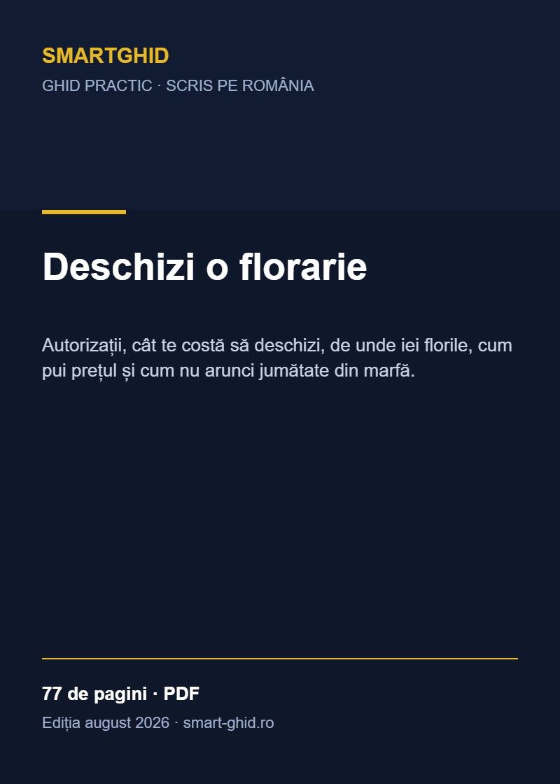 Coperta ghidului Deschizi o florarie