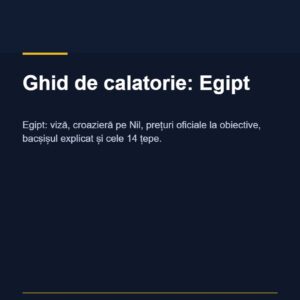 Coperta ghidului Ghid de calatorie: Egipt